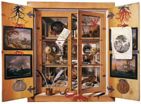 Cabinet of Curiosities, by Domenico Remps, 1690s Cabinet of Curiosities
