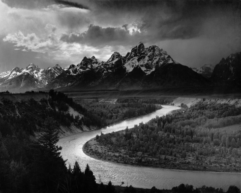 The Tentons and the Snake River, by Ansel Adams, 1942 The Tentons and the Snake River